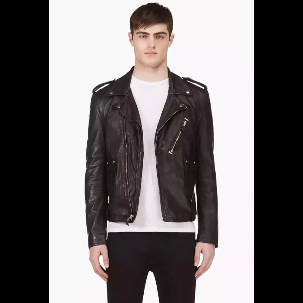 BLK DNM Leather biker Jacket No.65. Size Medium. BNWT - Picture 14 of 15